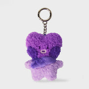 BT21 Tata Mini Minini Purple Of Wish Plush Keyring