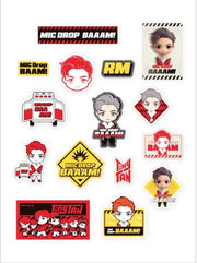 BTS tinytan big sticker RM