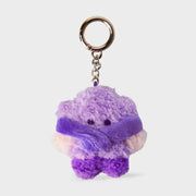 BT21 Shooky Mini Minini Purple Of Wish Plush Keyring