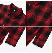 BTS On Flannel Shirt (Red) M/L/XL