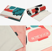 BTS In The Soop Graphic Blanket (Peach)