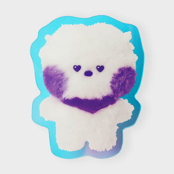 BT21 RJ Minini Purple Of Wish Acrylic Magnetic Clip