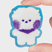 BT21 RJ Minini Purple Of Wish Acrylic Magnetic Clip