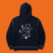 BTS PTD On Stage Zip-Up Hoodie (Navy) S/L