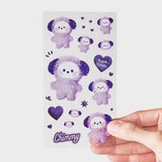 BT21 Chimmy Minini Purple Of Wish Stickers