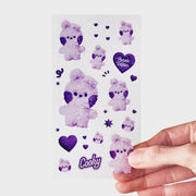 BT21 Cooky Minini Purple Of Wish Stickers