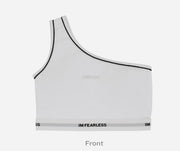 LE SSERAFIM One Shoulder Bra (White) Large