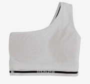 LE SSERAFIM One Shoulder Bra (White) Large