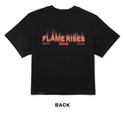 LE SSERAFIM FLAMES RISES CROP T-SHIRT (BLACK) S-M/L-XL