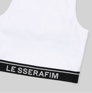 LE SSERAFIM Cotton Bra Top (White) S/M/L