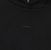 LE SSERAFIM Crop Hoodie (Black) XL