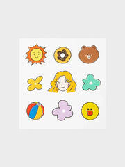 LINE Friends Brown Drawing Mary Decorative Stickers