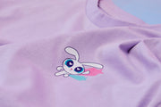 The Powerpuff Girls X NewJeans Short Sleeve T-Shirt (Light Violet)