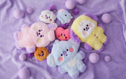 BT21 Chimmy Baby Flat Fur Purple Heart Standing Doll