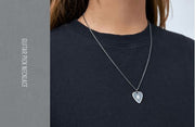 By BTS Suga Guitar Pick Necklace Black