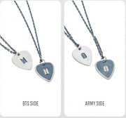 By BTS Suga Guitar Pick Necklace Black