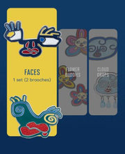 By BTS V Brooch Set Faces