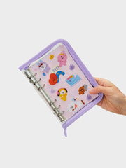 BT21 6-RING CLEAR PVC BINDER 2024 SEASON'S GREETINGS