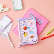 BT21 6-RING CLEAR PVC BINDER 2024 SEASON'S GREETINGS