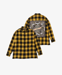 BTS On Flannel Shirt (Brown) M/L/XL
