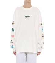 BTS In The Soop Graphic Long Sleeve T-Shirt (Ivory) S/M