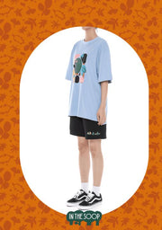 BTS In The Soop Graphic Short Sleeve T-Shirt (Sky Blue) M/L