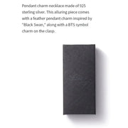 BTS Black Swan Necklace Silver