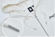 BTS Jung Kook Armyst Zip-Up Hoody (White) M/L/XL