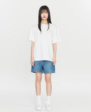 BTS Face Short-Sleeve T-Shirt (White) S/M
