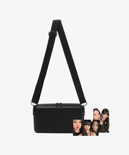 LE SSERAFIM Flame Rises Structure Cross Bag (Black)