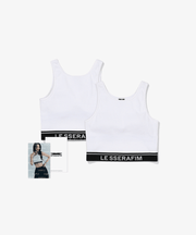 LE SSERAFIM Cotton Bra Top (White) S/M/L